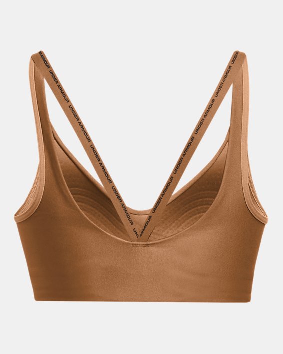 Women's UA Infinity 2.0 Low Strappy Sports Bra, Brown, pdpMainDesktop image number 5